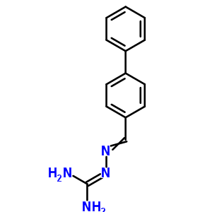 2-((1,1-聯(lián)苯)-4-基亞甲基)-肼羧酰胺結(jié)構(gòu)式_61072-53-5結(jié)構(gòu)式