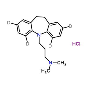 鹽酸丙咪嗪-D4結(jié)構(gòu)式_61361-33-9結(jié)構(gòu)式