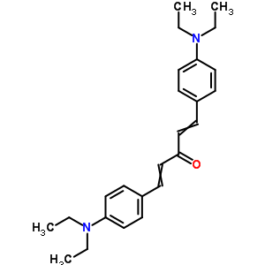 1,5-雙[4-(二乙基氨基)苯基]-1,4-戊二烯-3-酮結(jié)構(gòu)式_61445-93-0結(jié)構(gòu)式