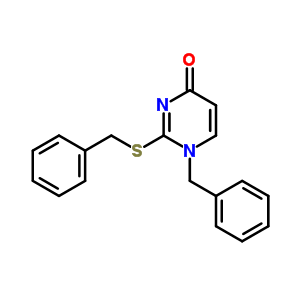 1-(苯基甲基)-2-[(苯基甲基)硫代]-4(1H)-嘧啶酮結(jié)構(gòu)式_6146-26-5結(jié)構(gòu)式
