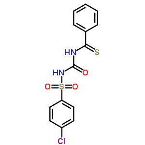 n-[[[(4-氯苯基)磺?；鵠氨基]羰基]-苯硫代甲酰胺結(jié)構(gòu)式_61720-79-4結(jié)構(gòu)式