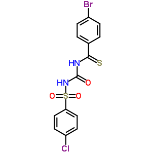 4-溴-N-[[[(4-氯苯基)磺?；鵠氨基]羰基]-苯硫代甲酰胺結(jié)構(gòu)式_61720-81-8結(jié)構(gòu)式