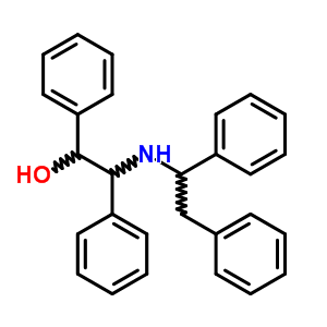 b-[(1,2-二苯基乙基)氨基]-a-苯基苯乙醇鹽酸鹽結(jié)構(gòu)式_6267-62-5結(jié)構(gòu)式