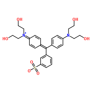 N-[4-[[4-[雙(2-羥基乙基)氨基]苯基](3-硫nato苯基)亞甲基]-2,5-環(huán)hexa二en-1-基]-2-羥基-N-(2-羥基乙基)ethanaminium結(jié)構(gòu)式_63217-00-5結(jié)構(gòu)式