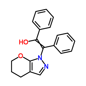 a-[(5,6-二氫吡喃并[2,3-c]吡唑-1(4h)-基)苯基亞甲基]-苯甲醇結(jié)構(gòu)式_63569-96-0結(jié)構(gòu)式