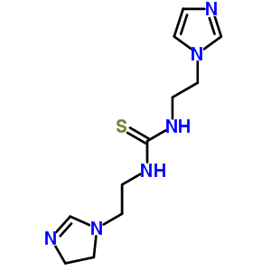 1-[2-(2-咪唑-1-基)乙基]-3-[2-(1H-咪唑-1-基)乙基]硫脲結(jié)構(gòu)式_63917-26-0結(jié)構(gòu)式