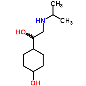 4-羥基-α-(異丙基氨基甲基)環(huán)己烷甲醇結(jié)構(gòu)式_63980-63-2結(jié)構(gòu)式