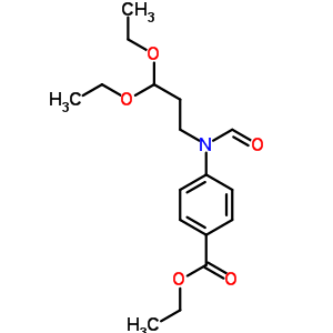 4-[(3,3-二乙氧基丙基)甲?；被鵠-苯甲酸乙酯結(jié)構(gòu)式_6416-88-2結(jié)構(gòu)式