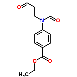 4-[甲酰基(3-氧代丙基)氨基]-苯甲酸乙酯結(jié)構(gòu)式_6416-89-3結(jié)構(gòu)式