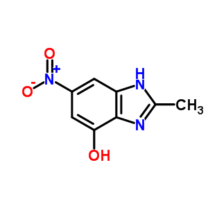 1H-benzimidazol-4-ol,2-methyl-6-nitro-(9ci) Structure,64236-07-3Structure