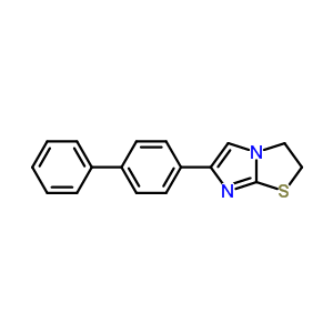 6-[1,1-聯(lián)苯]-4-基-2,3-二氫-咪唑并[2,1-b]噻唑結(jié)構(gòu)式_64997-27-9結(jié)構(gòu)式