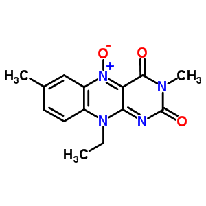 10-乙基-3,7-二甲基-苯并[g]蝶啶-2,4(3H,10H)-二酮 5-氧化物結構式_65818-59-9結構式
