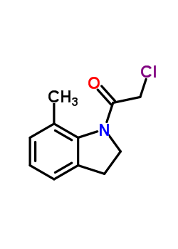 (9ci)-1-(氯乙?；?-2,3-二氫-7-甲基-1H-吲哚結(jié)構(gòu)式_66624-43-9結(jié)構(gòu)式