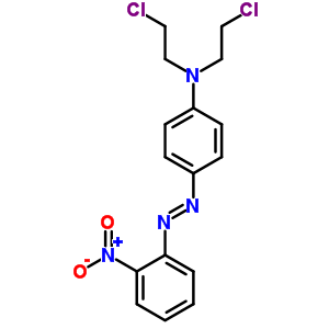 N,N-雙(2-氯乙基)-4-[2-(2-硝基苯基)二氮雜烯]-苯胺結(jié)構(gòu)式_66710-76-7結(jié)構(gòu)式