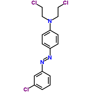 N,N-雙(2-氯乙基)-4-[2-(3-氯苯基)二氮雜烯]-苯胺結(jié)構(gòu)式_66710-78-9結(jié)構(gòu)式