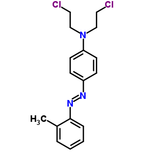 N,N-雙(2-氯乙基)-4-[2-(2-甲基苯基)二氮雜烯]-苯胺結(jié)構(gòu)式_66710-89-2結(jié)構(gòu)式