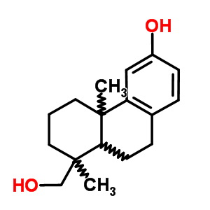 8-(羥基甲基)-4b,8-二甲基-5,6,7,8a,9,10-六氫菲-3-醇結(jié)構(gòu)式_6690-17-1結(jié)構(gòu)式