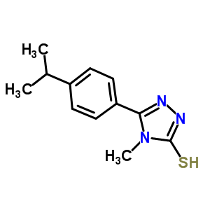 5-(4-異丙基苯基)-4-甲基-4H-1,2,4-噻唑-3-硫醇結(jié)構(gòu)式_669729-28-6結(jié)構(gòu)式