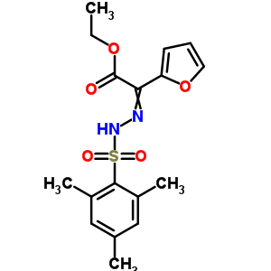 2-(2-呋喃基)-2-[(2,4,6-三甲基苯基)磺?；禄鵠乙酸乙酯結構式_68756-01-4結構式