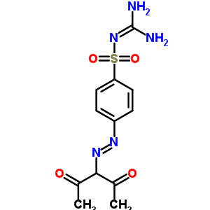 4-[2-(1-乙?；?2-氧代丙基)二氮雜烯]-n-(氨基亞氨基甲基)-苯磺酰胺結(jié)構(gòu)式_69147-40-6結(jié)構(gòu)式