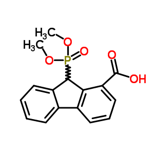 9-(二甲氧基膦)-9H-芴-1-羧酸結構式_6942-27-4結構式