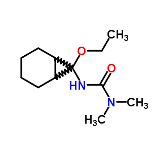 N-(7-乙氧基雙環(huán)[4.1.0]庚-7-基)-N,N-二甲基脲結構式_69611-53-6結構式