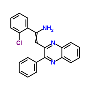 2-氯-a-[(3-苯基-2-喹噁啉yl)亞甲基]-苯甲胺結(jié)構(gòu)式_69737-11-7結(jié)構(gòu)式