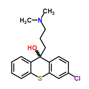 3-氯-9-[3-(二甲基氨基)丙基]-9H-噻噸-9-醇結(jié)構(gòu)式_69751-29-7結(jié)構(gòu)式