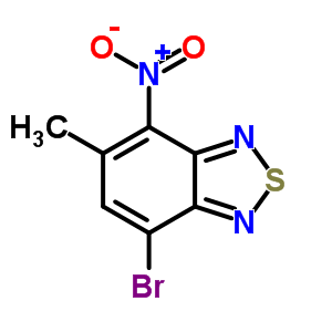 7-溴-4-(羥基(氧化物)氨基)-5-甲基-2,1,3-苯并噻二唑結(jié)構(gòu)式_70733-29-8結(jié)構(gòu)式