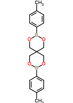 3,9-二(4-甲基苯基)-2,4,8,10-四氧雜-3,9-二硼雜螺[5.5]十一烷結(jié)構(gòu)式_7091-41-0結(jié)構(gòu)式