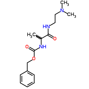 N-[1-(2-二甲基氨基乙基氨基甲酰)乙基]氨基甲酸芐酯結構式_71274-36-7結構式