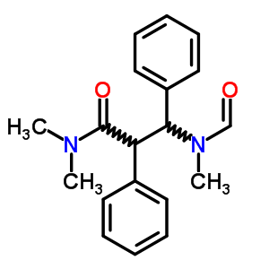 b-(甲?；谆被?-N,N-二甲基-a-苯基-苯丙酰胺結(jié)構(gòu)式_7468-38-4結(jié)構(gòu)式