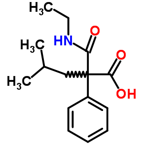 a-[(乙基氨基)羰基]-a-(2-甲基丙基)-苯乙酸結(jié)構(gòu)式_7473-03-2結(jié)構(gòu)式