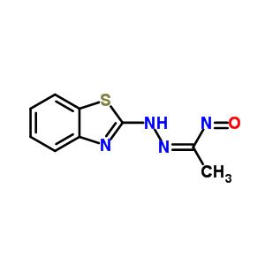 (9ci)-2-[[1-(羥基亞氨基)乙基]氮雜]-苯并噻唑結(jié)構(gòu)式_76128-51-3結(jié)構(gòu)式