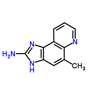 (9ci)-5-甲基-1H-咪唑并[4,5-f]喹啉-2-胺結(jié)構(gòu)式_77094-09-8結(jié)構(gòu)式