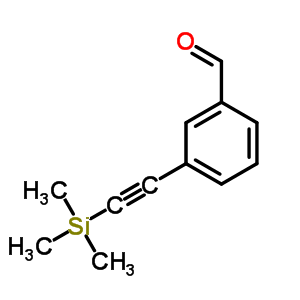 3-(Trimethylsilyl)ethynylbenzaldehyde Structure,77123-55-8Structure