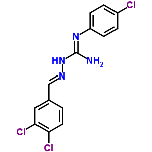 N-(4-氯苯基)-2-[(3,4-二氯苯基)亞甲基]肼羧酰胺鹽酸鹽結(jié)構(gòu)式_77919-91-6結(jié)構(gòu)式