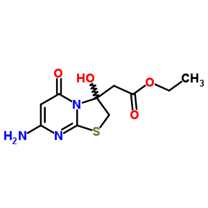 7-氨基-2,3-二氫-3-羥基-5-氧代-5H-噻唑并[3,2-a]嘧啶-3-乙酸乙酯結(jié)構(gòu)式_78974-58-0結(jié)構(gòu)式