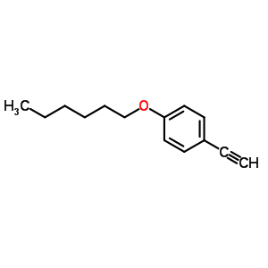 1-乙炔-4-(己氧基)苯結(jié)構(gòu)式_79887-17-5結(jié)構(gòu)式
