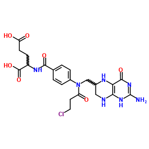 (9CI)-N-[4-[[(2-氨基-1,4,5,6,7,8-六氫-4-氧代-6-蝶啶)甲基](3-氯-1-氧代丙基)氨基]苯甲?；鵠-L-谷氨酸結(jié)構(gòu)式_80402-39-7結(jié)構(gòu)式