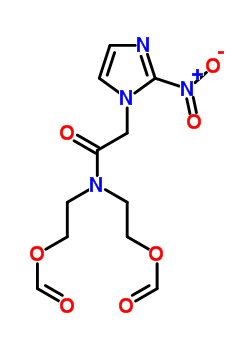 2-[2-甲?；趸一?[2-(2-硝基咪唑-1-基)乙?；鵠氨基]乙基 甲酸結(jié)構(gòu)式_81892-70-8結(jié)構(gòu)式