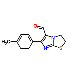 2,3-二氫-6-(4-甲基苯基)-咪唑并[2,1-b]噻唑-5-羧醛結(jié)構(gòu)式_82588-45-2結(jié)構(gòu)式