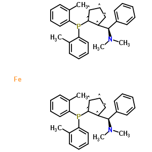 (1R,1r)-1,1-雙[雙(2-甲基苯基)膦]-2,2-雙[(r)-(二甲基氨基)苯結(jié)構(gòu)式_831226-37-0結(jié)構(gòu)式