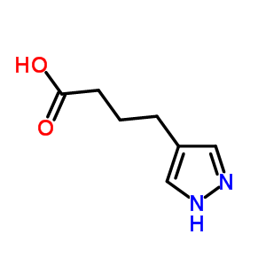 4-(1H-吡唑-4-基)丁酸結(jié)構(gòu)式_84302-87-4結(jié)構(gòu)式