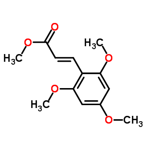 (2E)-3-(2,4,6-三甲氧基苯基)-2-丙酸甲酯結(jié)構(gòu)式_847646-83-7結(jié)構(gòu)式