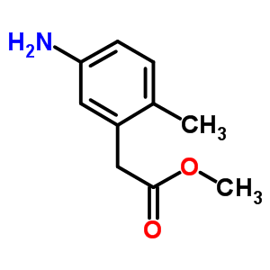 Benzeneacetic acid, 5-amino-2-methyl-, methyl esterStructure,850449-93-3Structure Benzeneacetic acid, 5-amino-2-methyl-, methyl ester Structure,850449-93-3Structure