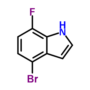 4-Bromo-7-fluoroindole Structure,883500-66-1Structure