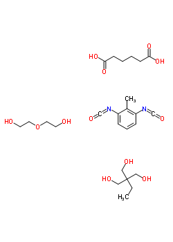 己二酸-甲苯二異氰酸酯-二乙二醇-三羥甲基丙烷聚合物結(jié)構(gòu)式_9017-16-7結(jié)構(gòu)式
