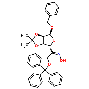 (1E)-1-[6-(芐氧基)-2,2-二甲基四氫呋喃并[3,4-d][1,3]二氧雜環(huán)戊烯-4-基]-N-羥基-2-(三苯甲基氧基)乙烷亞胺結構式_91364-14-6結構式