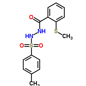 2-(甲基硫代)-苯甲酸 2-[(4-甲基苯基)磺酰基]肼結構式_92580-60-4結構式